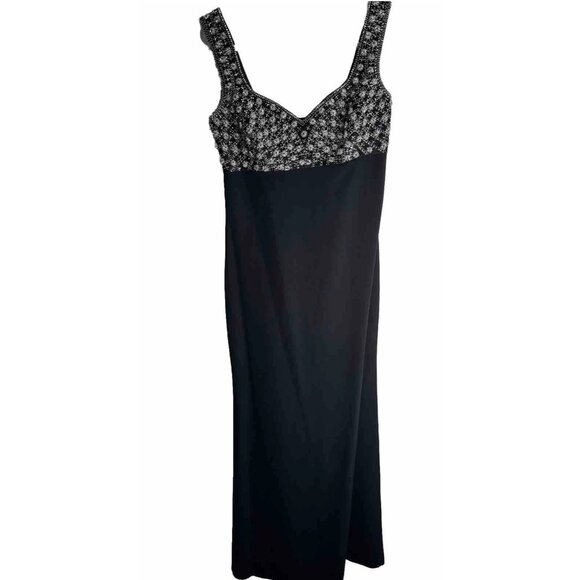 Y2K Daymor Couture Gown & Bolero Jacket Beaded Sweetheart Bodice 4 evening wear - Picture 8 of 14